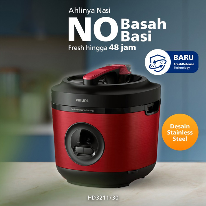 Philips Rice Cooker FreshDefense 3000 Series 1.8 L - HD3211/30 | HD-3211/30